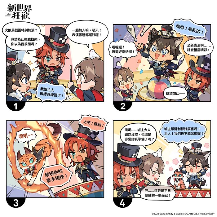 四格漫画-诡影马戏团